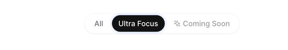 TaskGuru Ultra Focus Mode interface showing contracted boards and prominent immediate board display
